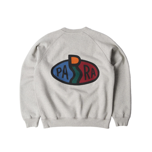 Parra Legs Logo Crew Neck Sweatshirt - Heather Grey