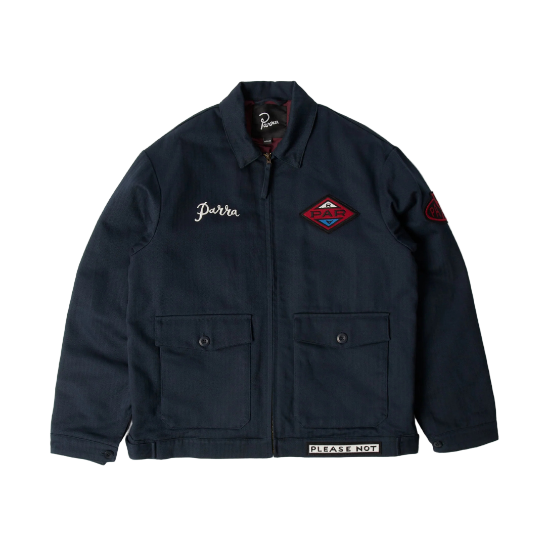 Parra Pumping Gas Jacket - Navy Blue