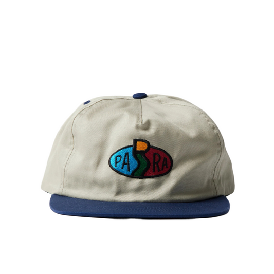 Parra Legs Logo 5 Panel Hat - Off White