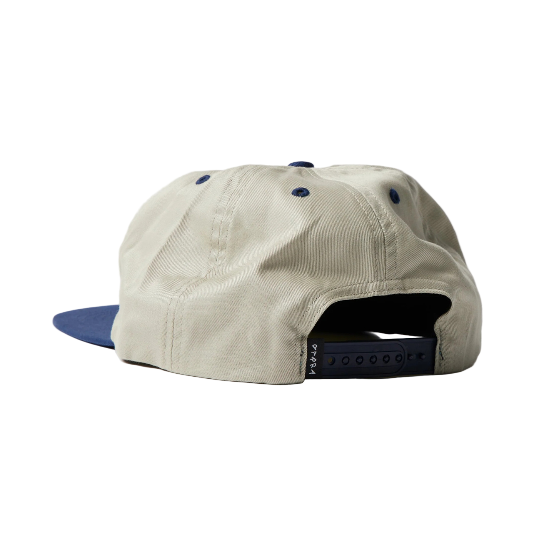 Parra Legs Logo 5 Panel Hat - Off White