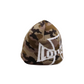 Loiter Motor Skull Knit Beanie - Woodland Camo