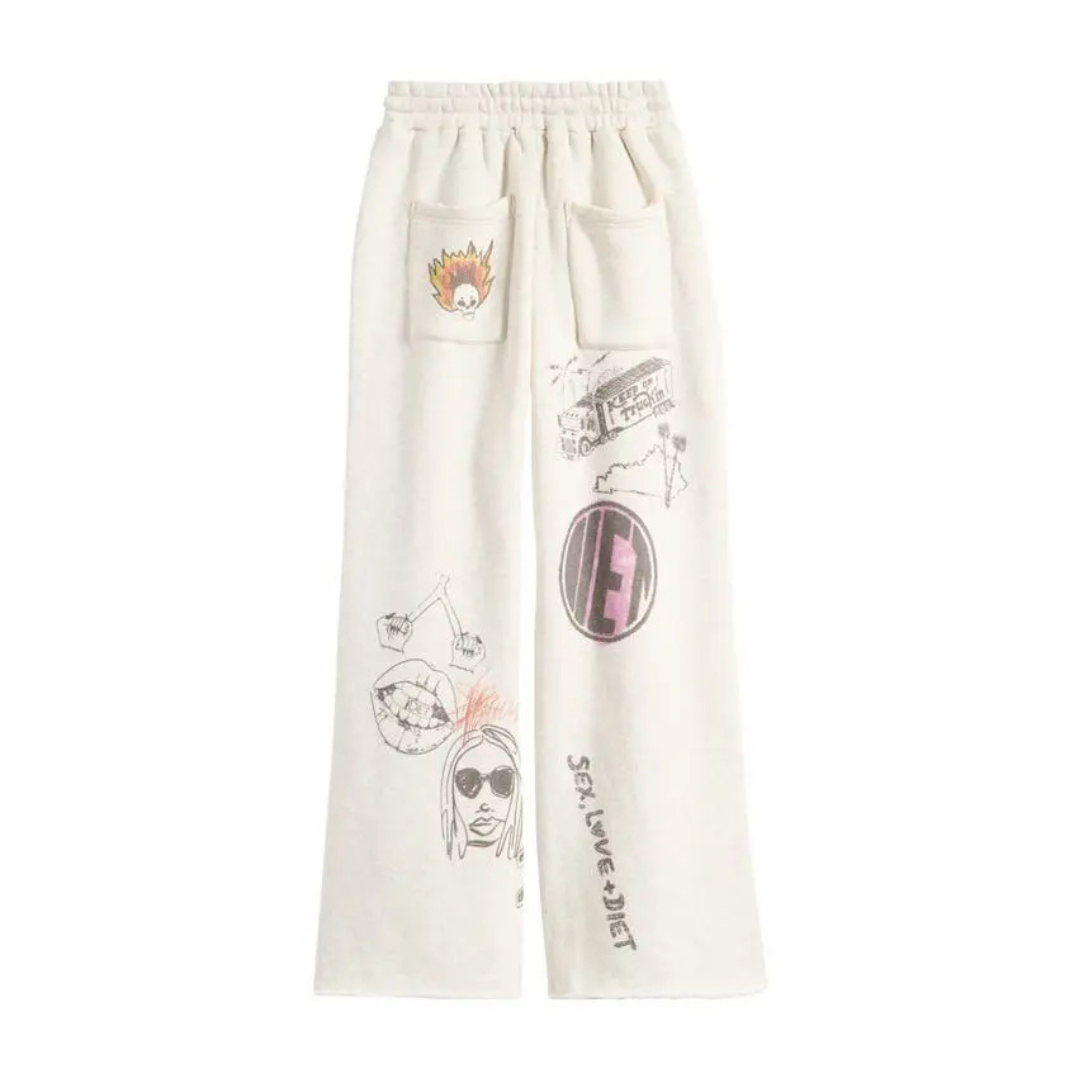 Diet Starts Monday "Doodle" Sweatpants - "Heather Grey"