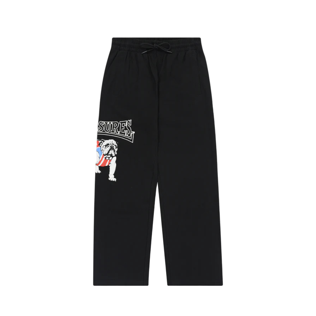 Pleasures Bulldog Cotton Pants - Black