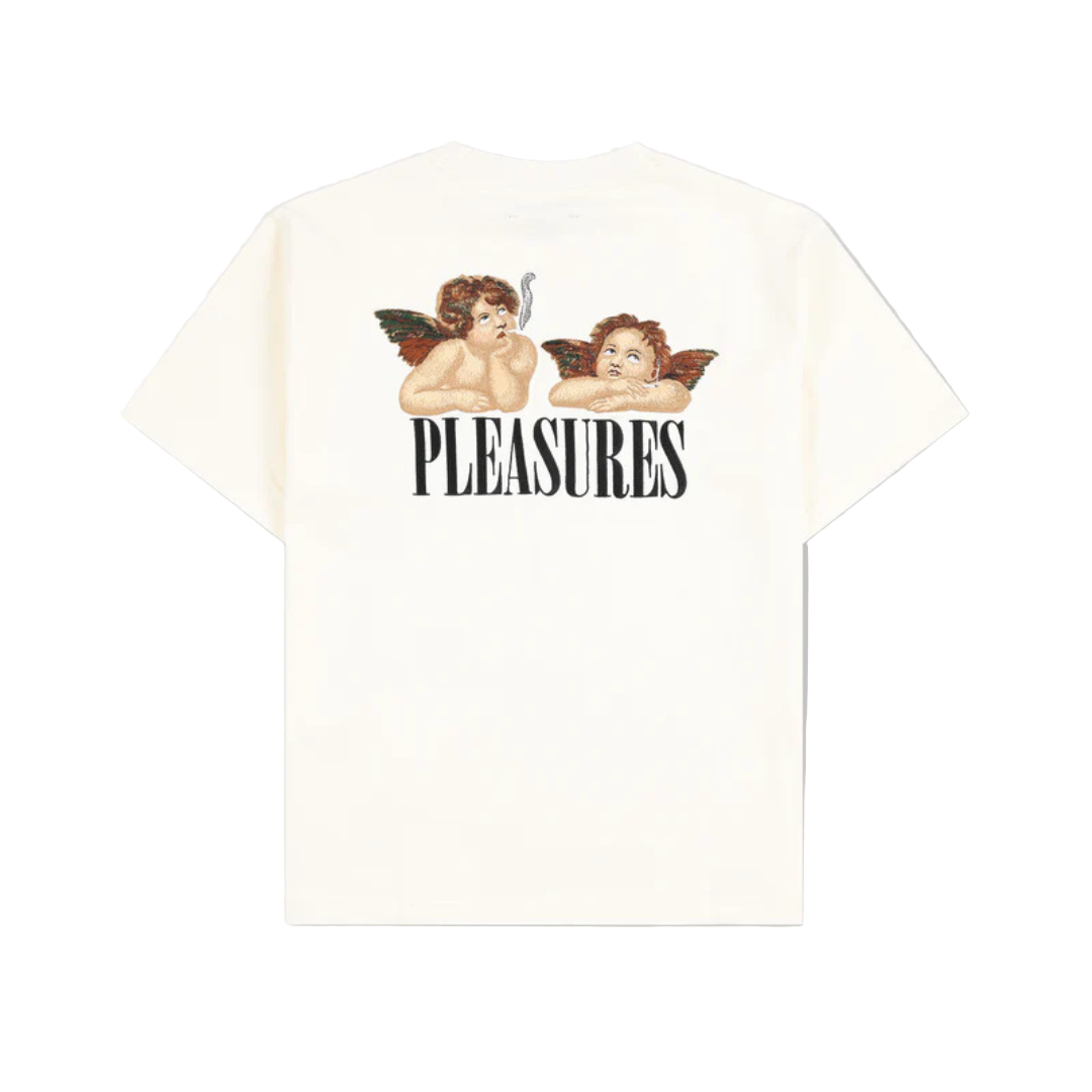 Pleasures Dynamic Short Sleeve Crewneck - Ecru