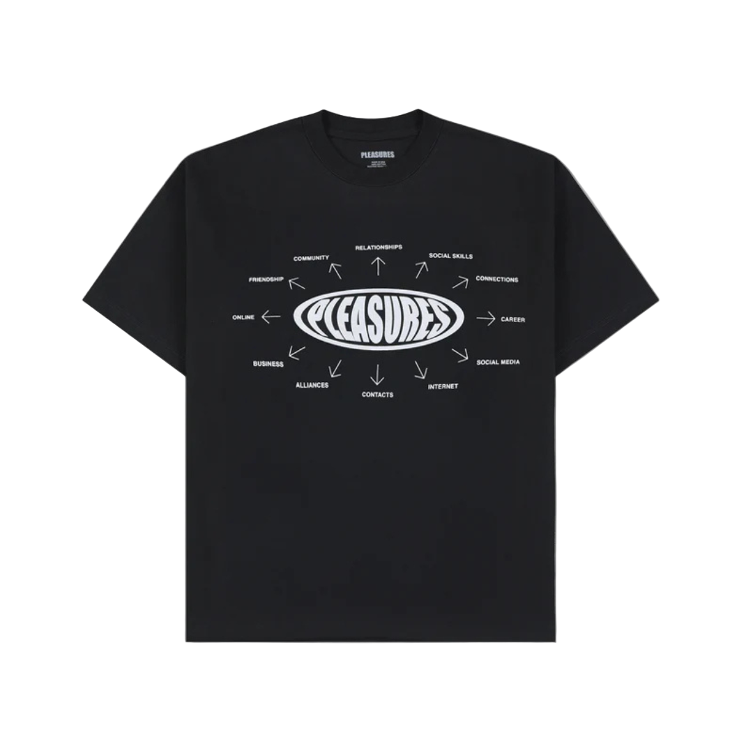 Pleasures Overview Logo T-Shirt - Black