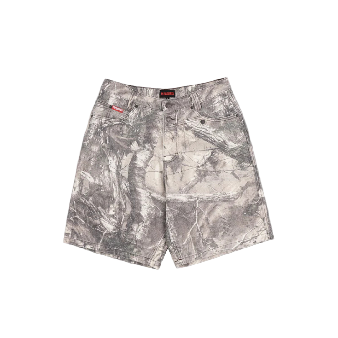 Pleasures Hunt Canvas Jorts - Sand Camo