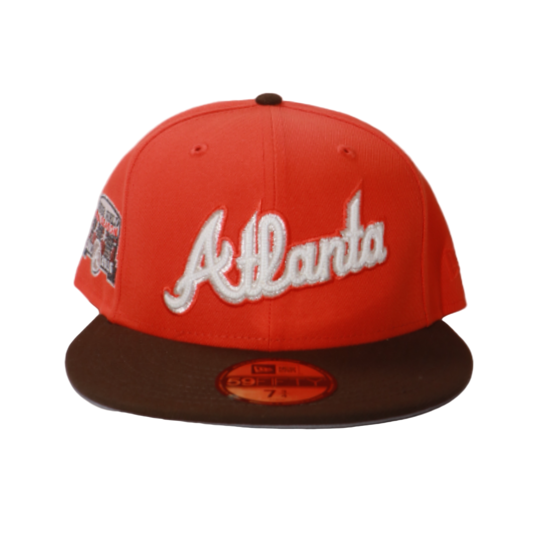 New Era 59Fifty Atlanta Braves '57-'16 Final Season Fitted - Orange/Brown