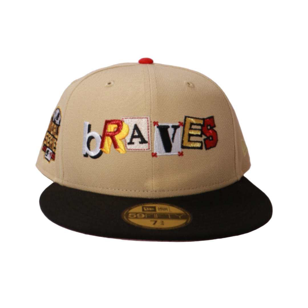 New Era 59Fifty Atlanta Braves '21 Vegas Fitted - Beige/Black