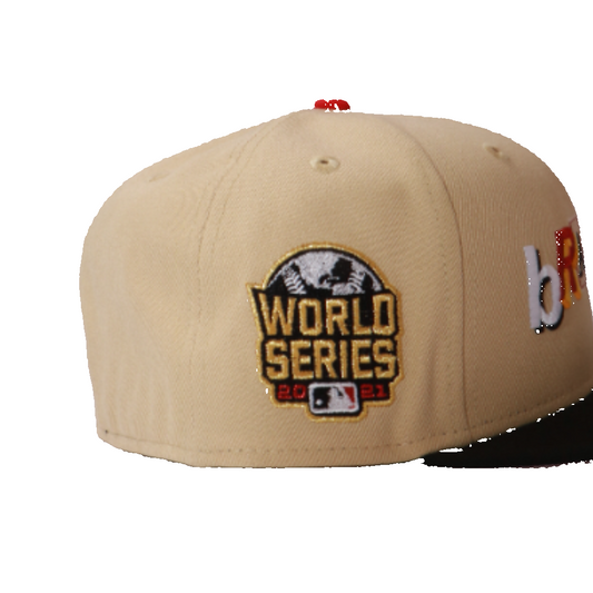 New Era 59Fifty Atlanta Braves '21 Vegas Fitted - Beige/Black