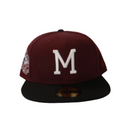 New Era 59Fifty Milwaukee Braves '57 World Series Fitted - Maroon/Black