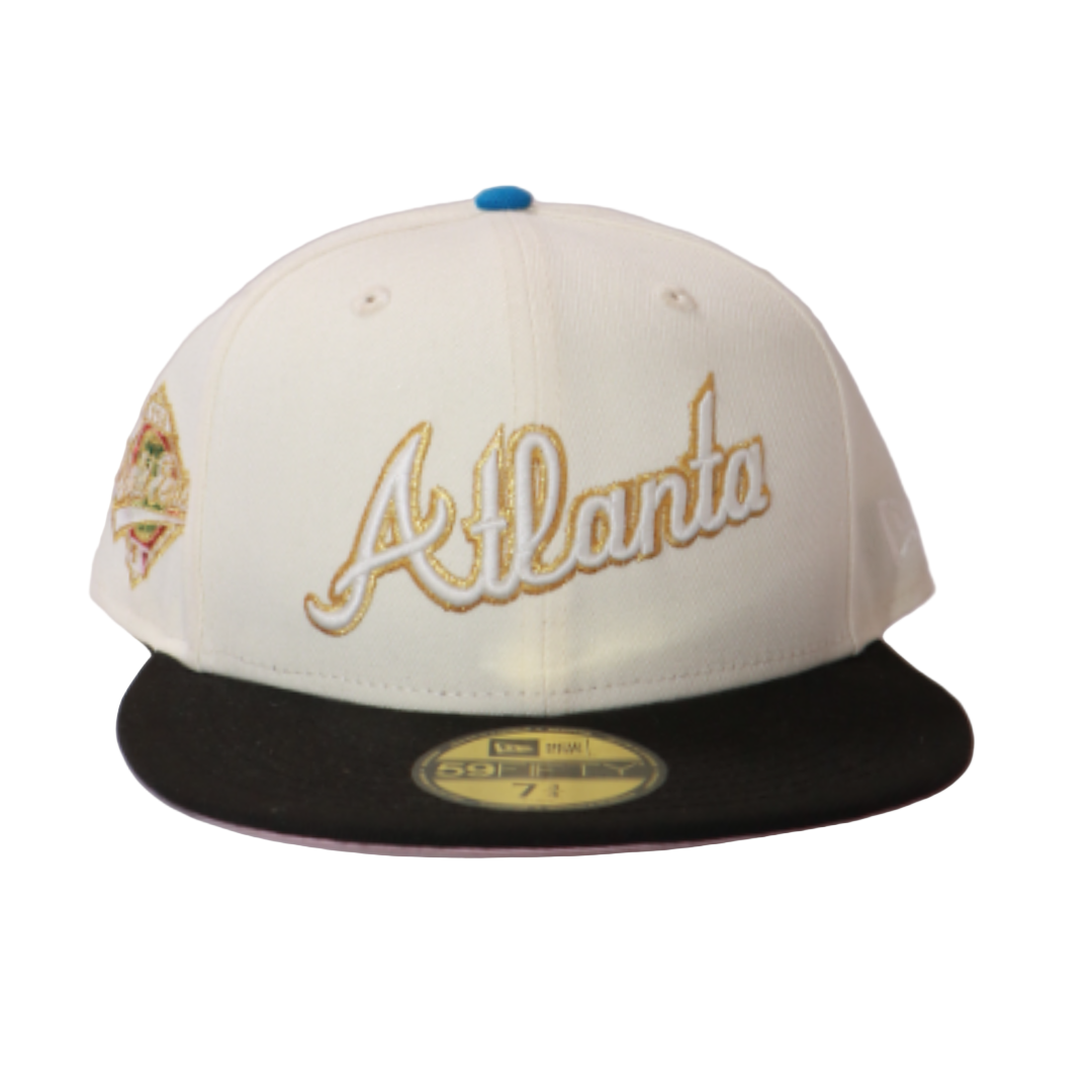 New Era 59Fifty Atlanta Braves '96 World Series Fitted - Off-White/Gold/Black