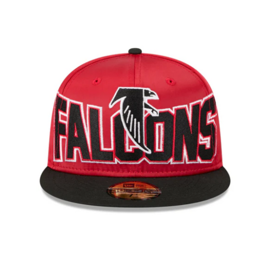 New Era 5950 Atlanta Falcons Satin Fitted - Dark Red