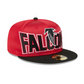 New Era 5950 Atlanta Falcons Satin Fitted - Dark Red