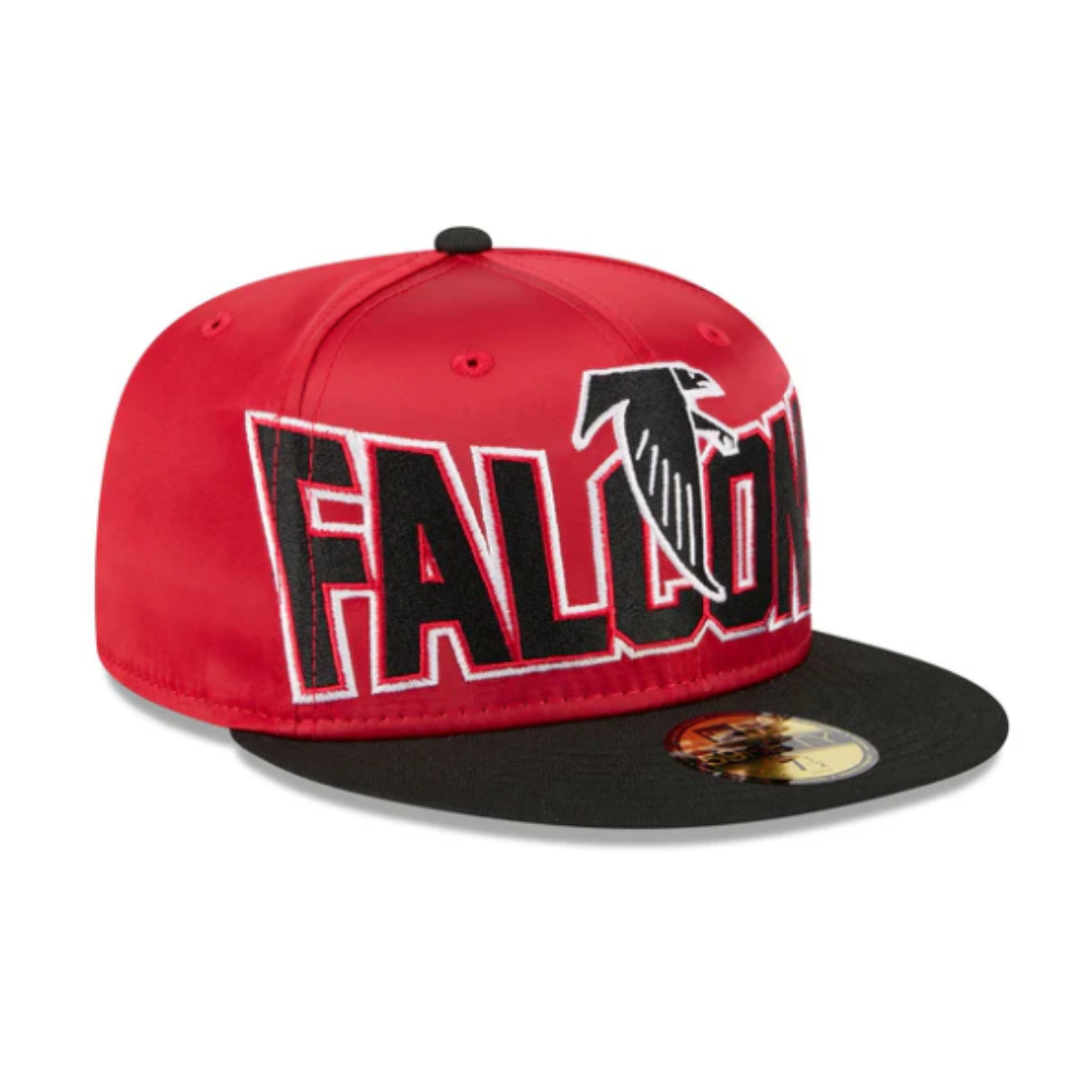 New Era 5950 Atlanta Falcons Satin Fitted - Dark Red