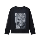 Purple Waffle Knit Long Sleeve - Black