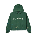 Purple Heavyweight Fleece Hoodie - Green