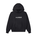 Purple "Half & Half" Hoodie - Black