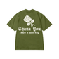Market "Thank You" Needlepoint T-Shirt - Sea Kelp