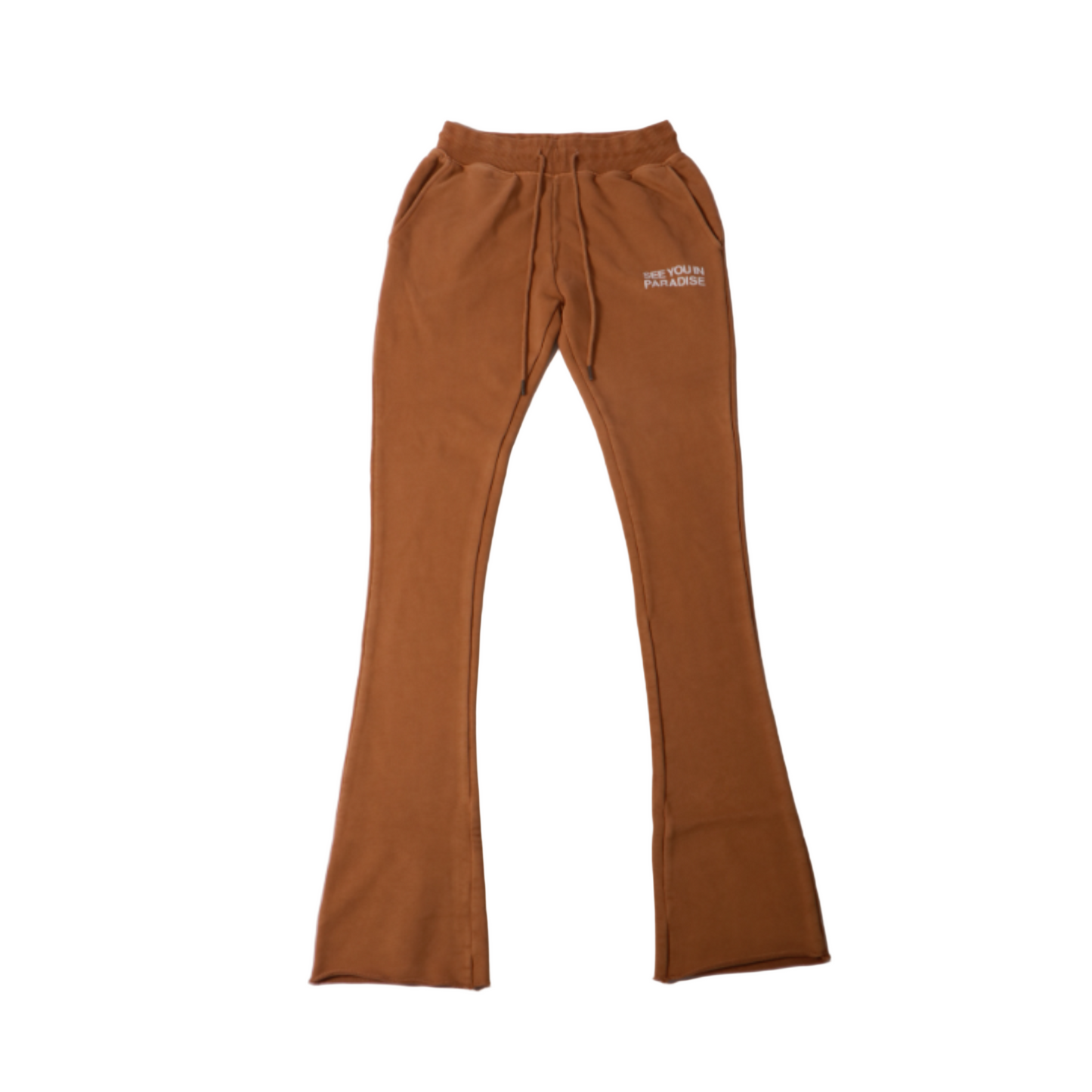 See You In Paradise French Terry Pants - Mocha Wash