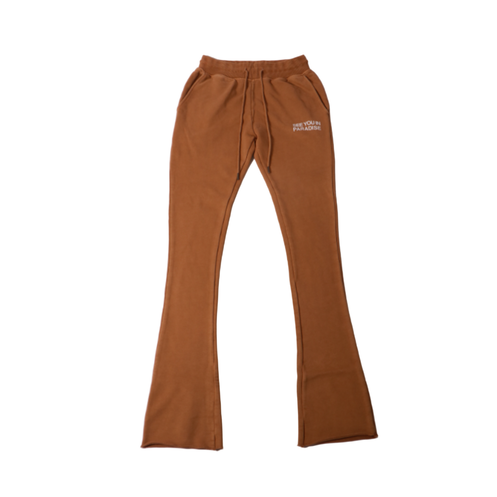 See You In Paradise French Terry Pants - Mocha Wash