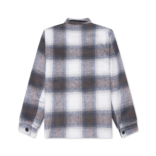 Museum of Peace & Quiet Wordmark Zip Flannel - Slate