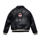 Avirex Icon Premium Leather Bomber Jacket - Black