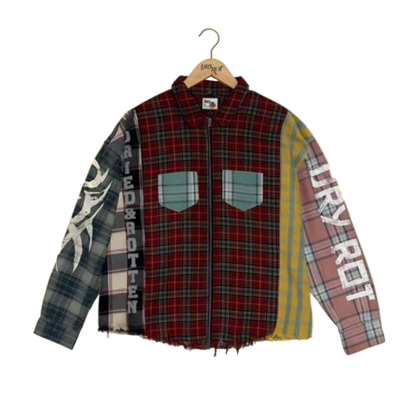 Dry Rot "Pieces" Zip Flannel - Multi