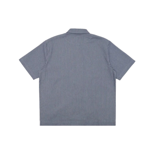 Students Reymon S/S Stripe Oxford Button-Up Shirt - Chambray