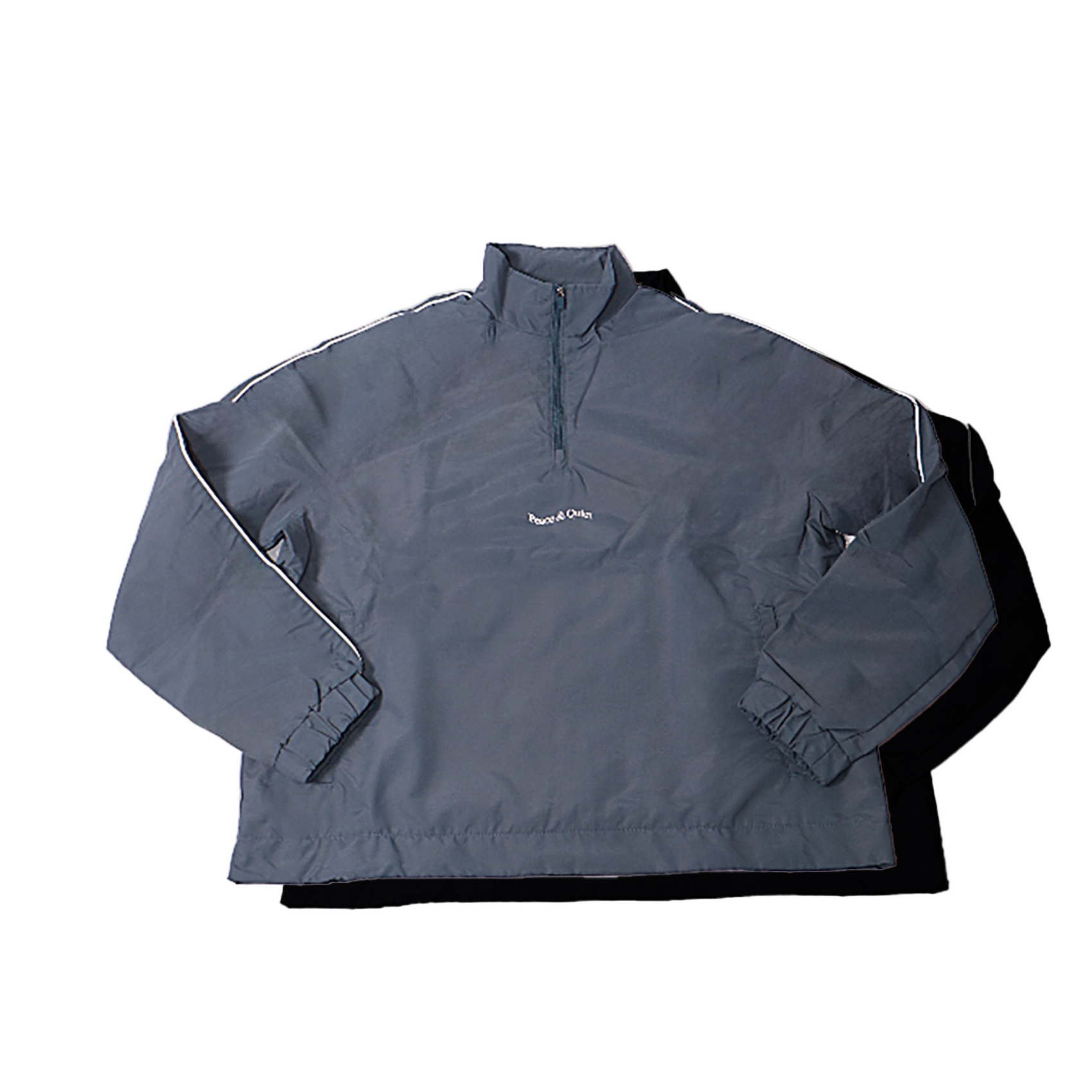 Museum of Peace & Quiet Wordmark Nylon Quarter Zip - Slate