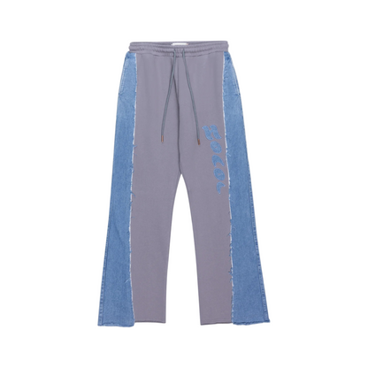 Honor The Gift Denim Sweatpants - Grey/Blue