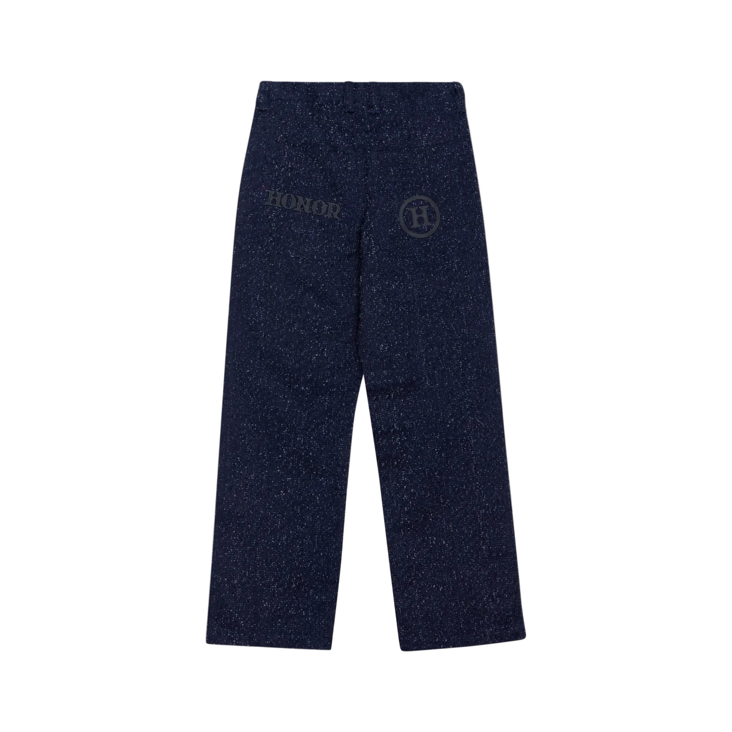 Honor The Gift Nep Yarn Wide Leg Pants - Dark Blue