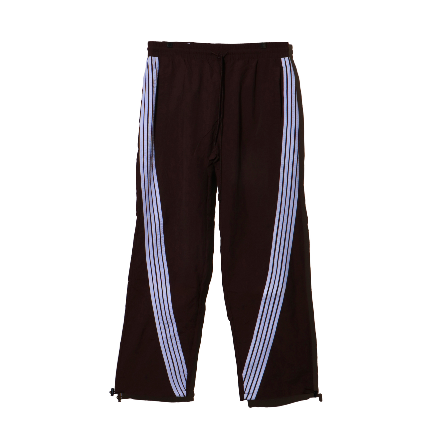 Rebel Minds Striped Nylon Track Pants - Brown