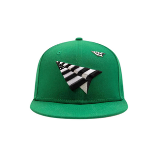 Paper Planes Crown 9Fifty Snapback Hat - Kelly Green