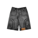 Wild Lyfe "Reverse Denim" Shorts - "Black"