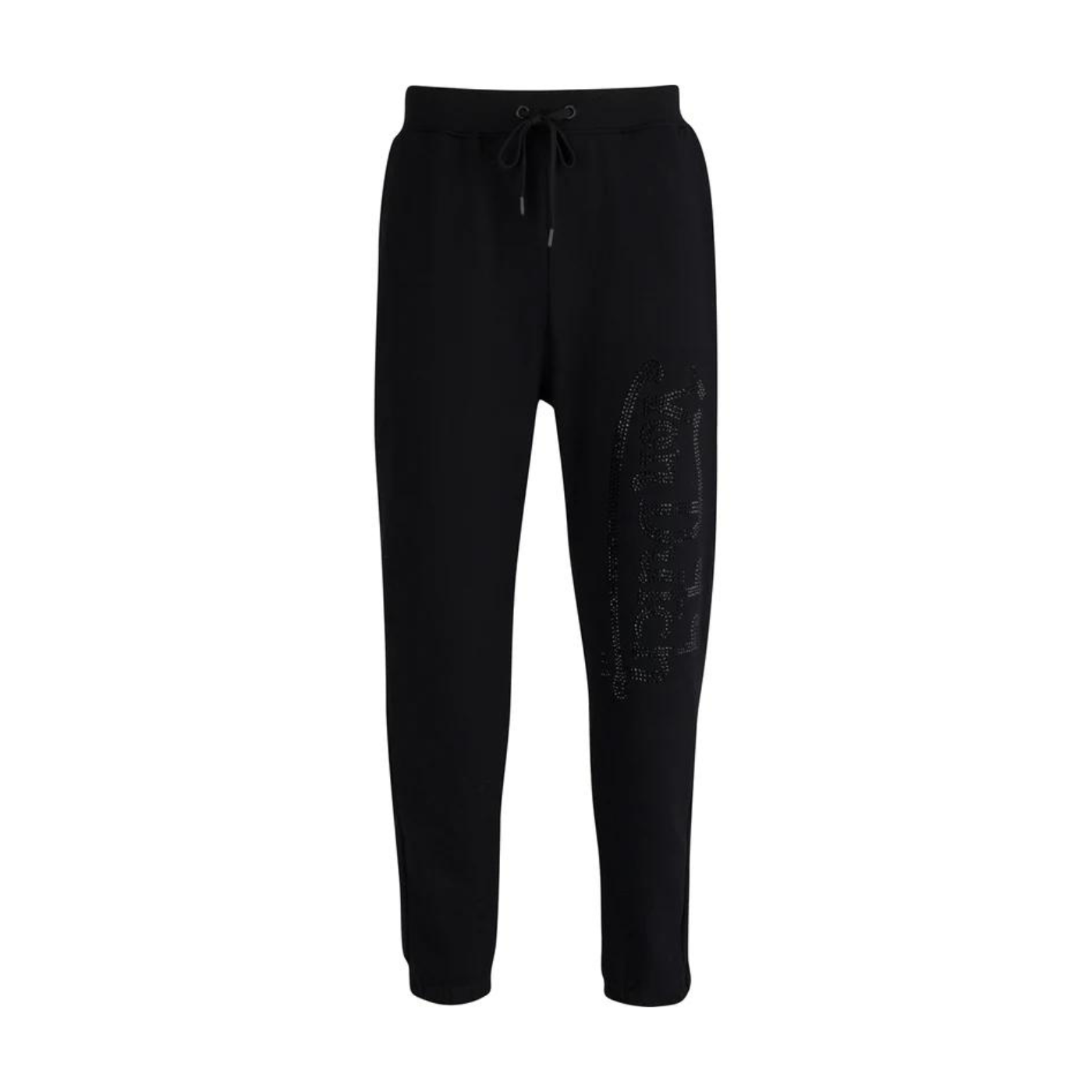 Von Dutch Rhinestone Logo Jogger - Black