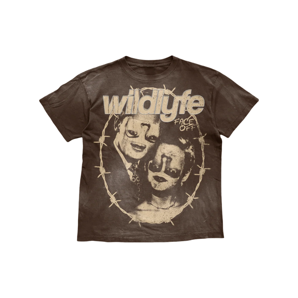 Wild Lyfe "FACE OFF" T-Shirt - "brown"
