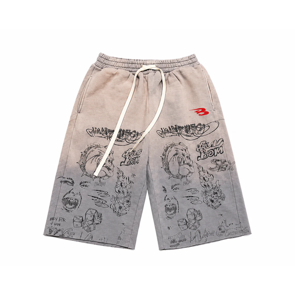 LUV Abominable "Graffiti Shorts" - "Tan"
