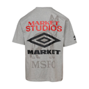 Market x Umbro Running Man Tee - Heather Grey