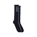 Honor The Gift Embroidery Edge Ribbed Sock - Black