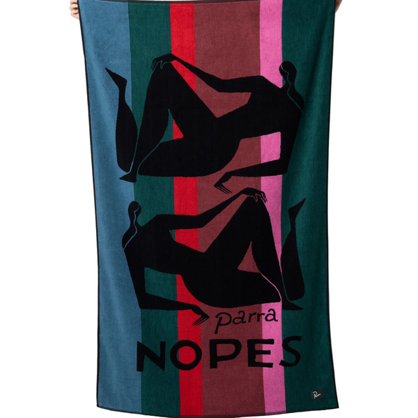Para "Nope Und Nopes" Beach Towel - "Mallard Green"