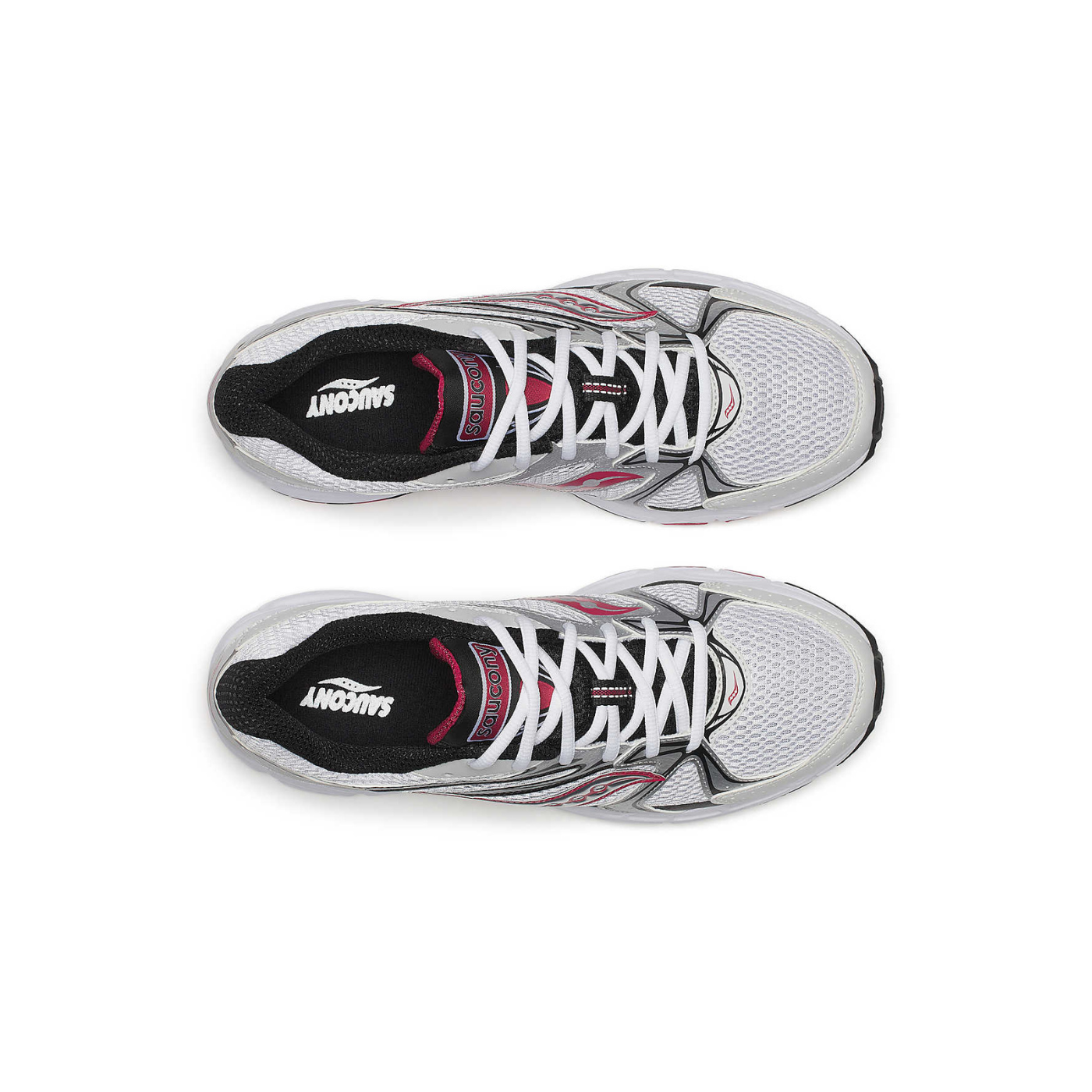Men's Saucony Grid Ride Millenium - "White/Silver Red"