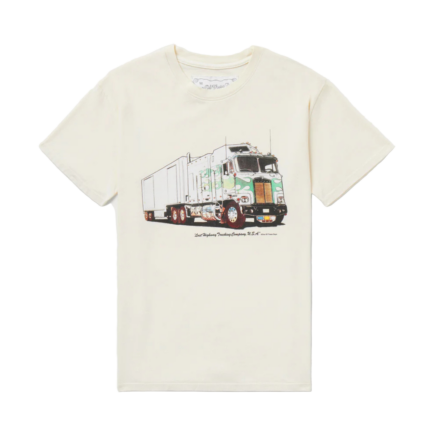 One Of These Days Lost Highway T-Shirt - Bone