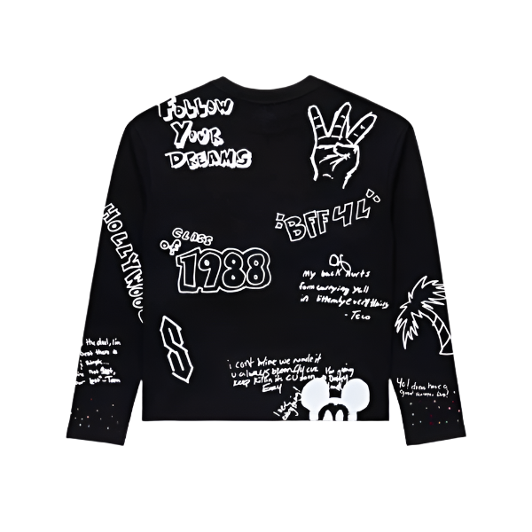 Homme Femme Yearbook Thermal - Black