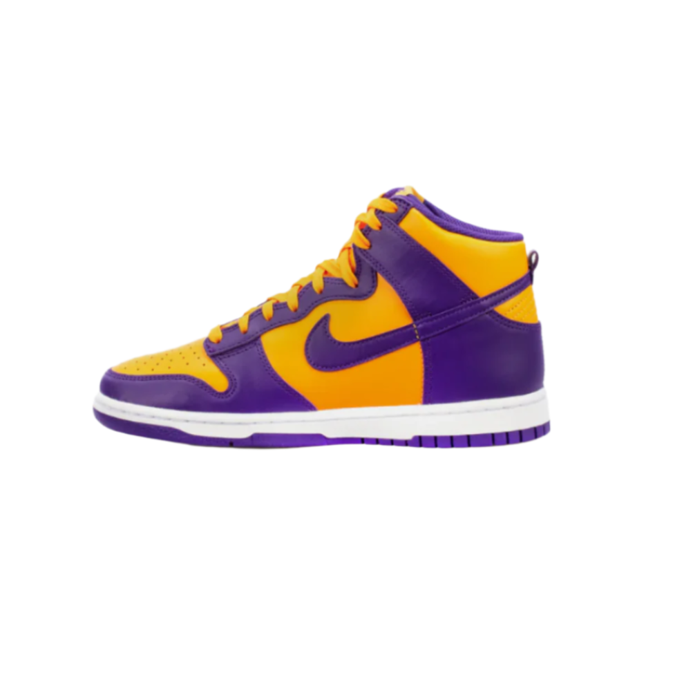 Men's Nike Dunk Lakers High Retro - Purple/Yellow
