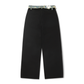 Wanted Apparel Denim Waistband Trousers - Black