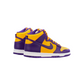 Men's Nike Dunk Lakers High Retro - Purple/Yellow