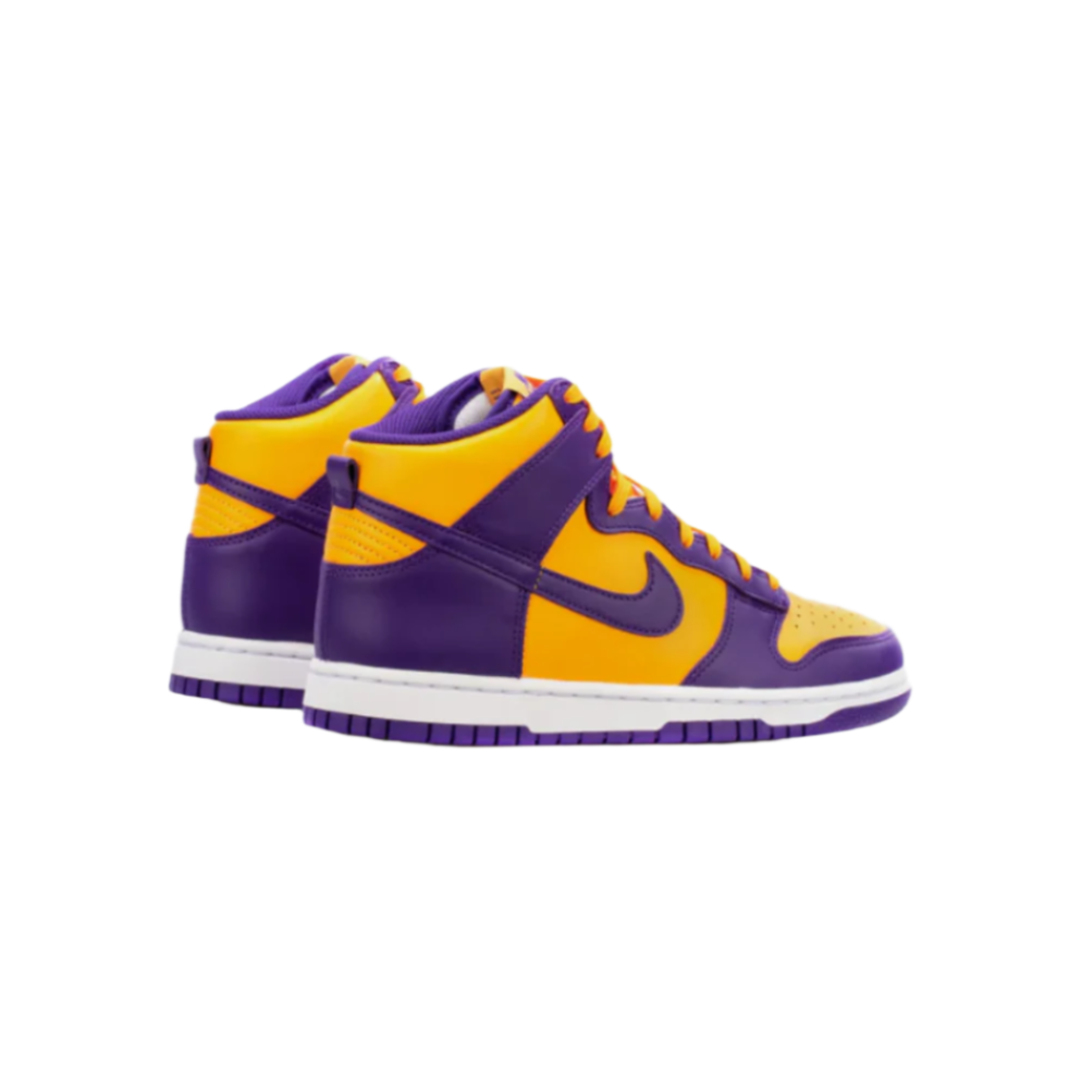 Men's Nike Dunk Lakers High Retro - Purple/Yellow