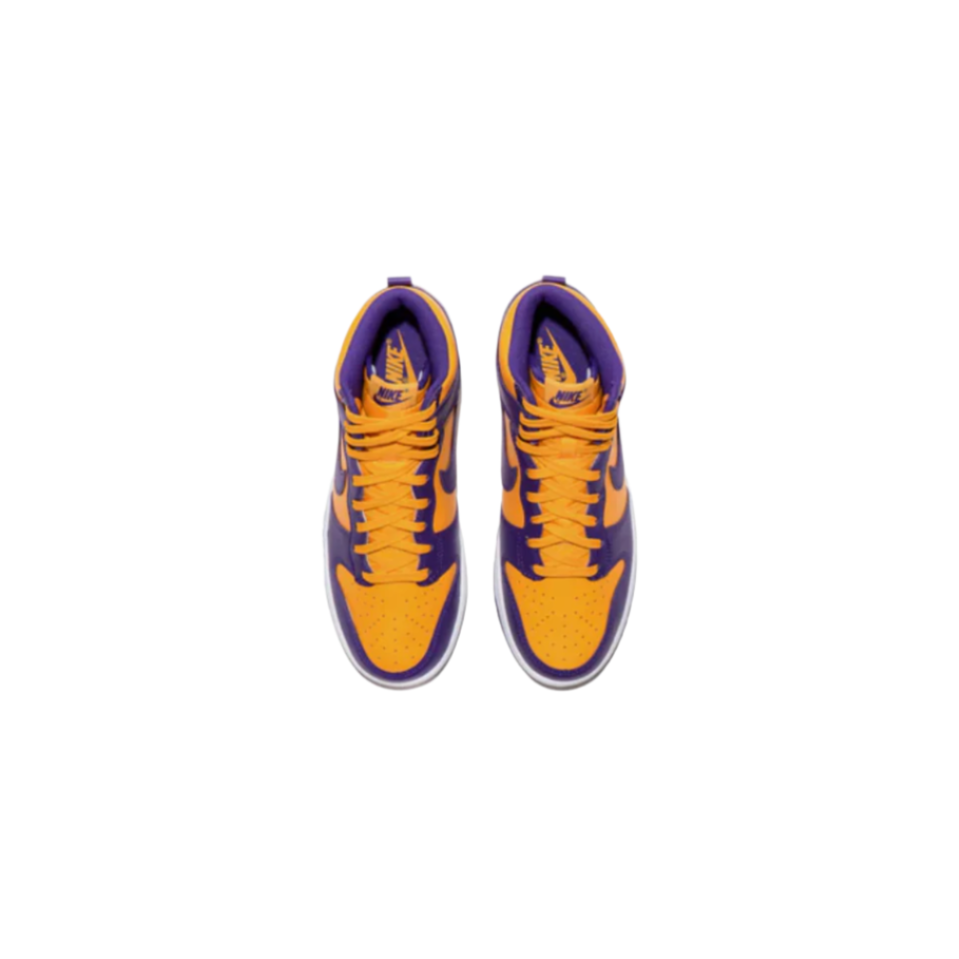 Men's Nike Dunk Lakers High Retro - Purple/Yellow