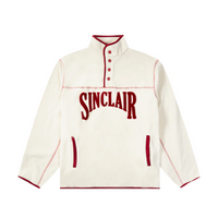 Sinclair Polar Fleece 1/4 Button Up - Cream