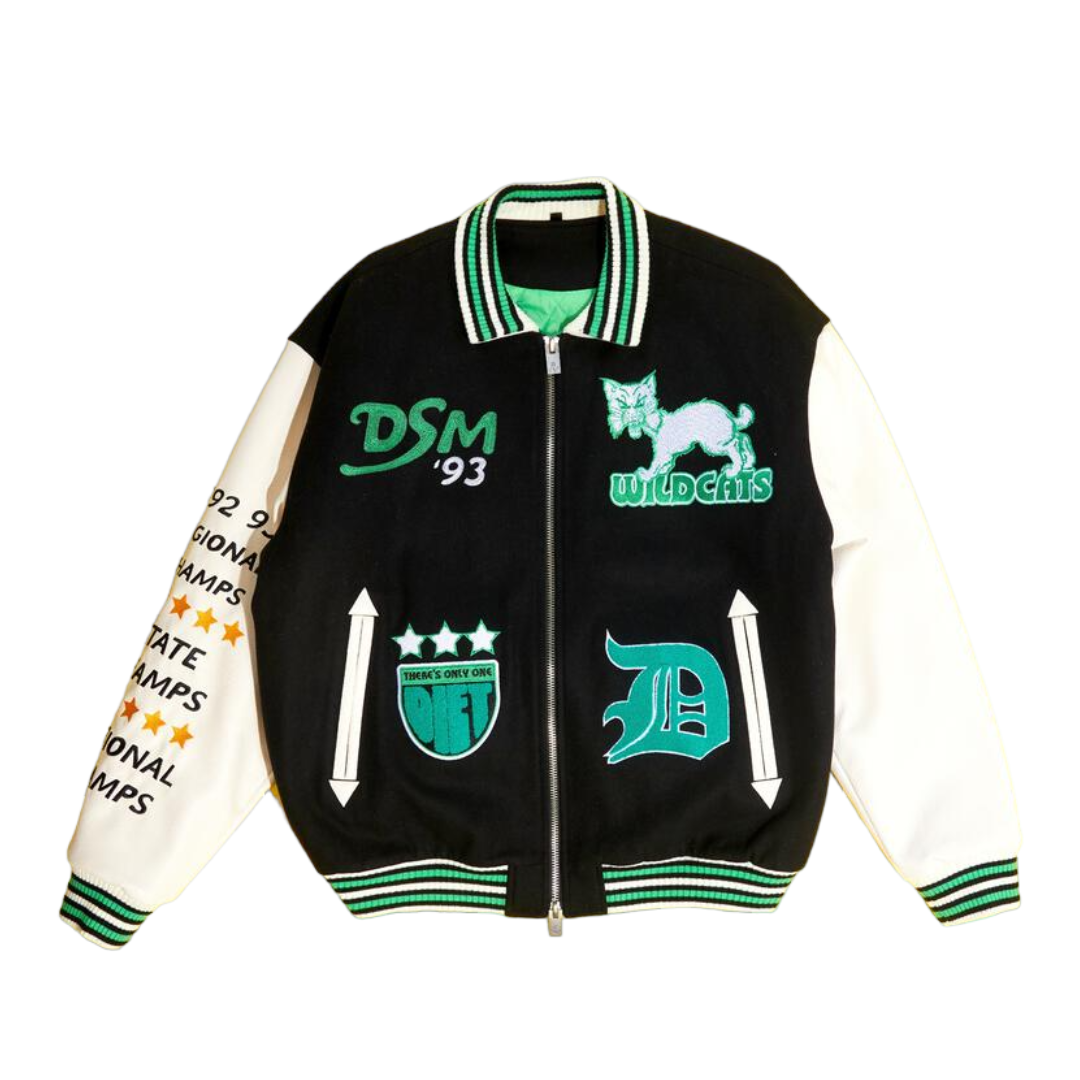 Diet Starts Monday Wildcat Varsity Jacket - Black